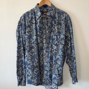 Stetson Navy & Light Blue Paisley Shirt Jacket